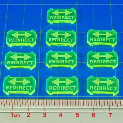 LITKO Fluorescent Green Redirect Defense Tokens Compatible with Star Wars Armada (10)